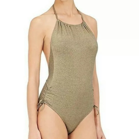 Yasmine Eslami Other - YASMINE ESLAMI*Gold Halter One-Piece*Sm.*$175